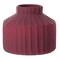 Fabulaxe 5 H Decorative Ceramic Sculpture Channeled Centerpiece Table Vase, Brick Red QI004055.RD - alternate 8